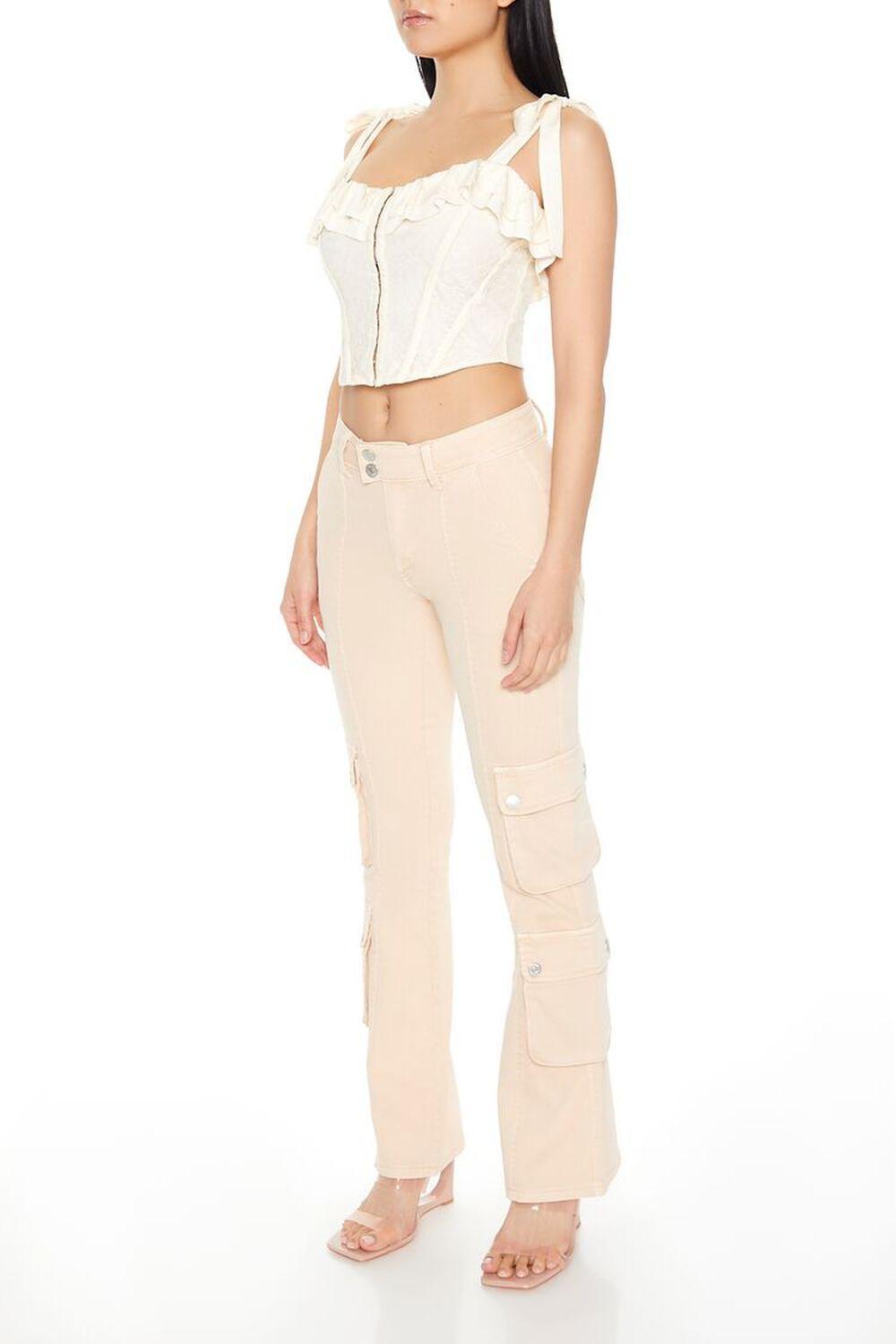 Bratz x F21 Twill Flare Cargo Pants | Forever 21 Product Image