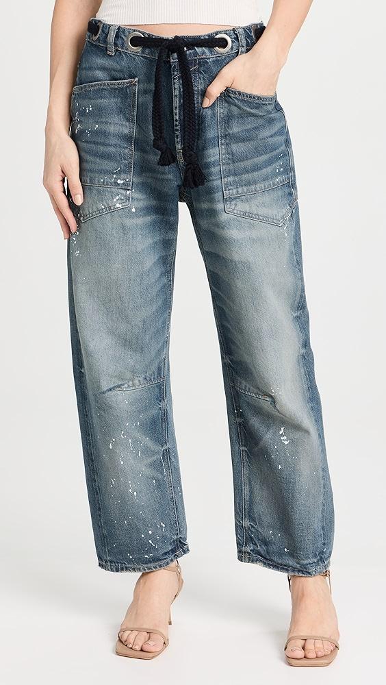 Free People Moxie Pull-On Barrel Jeans | Shopbop Product Image