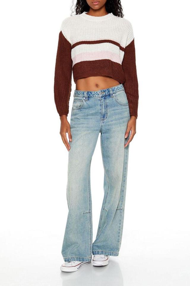 Colorblock Cropped Sweater | Forever 21 Product Image