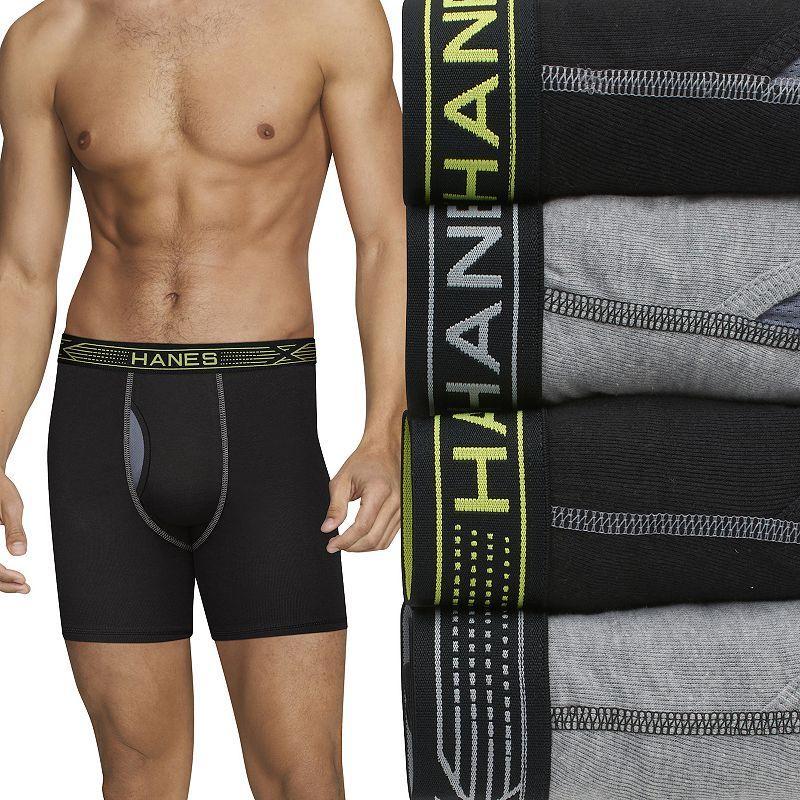 Mens Hanes 4-pack Sport X-Temp 2.0 Performance Boxer Briefs Product Image