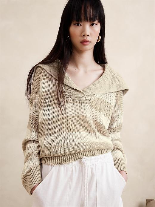 European Linen Sailor Sweater Product Image