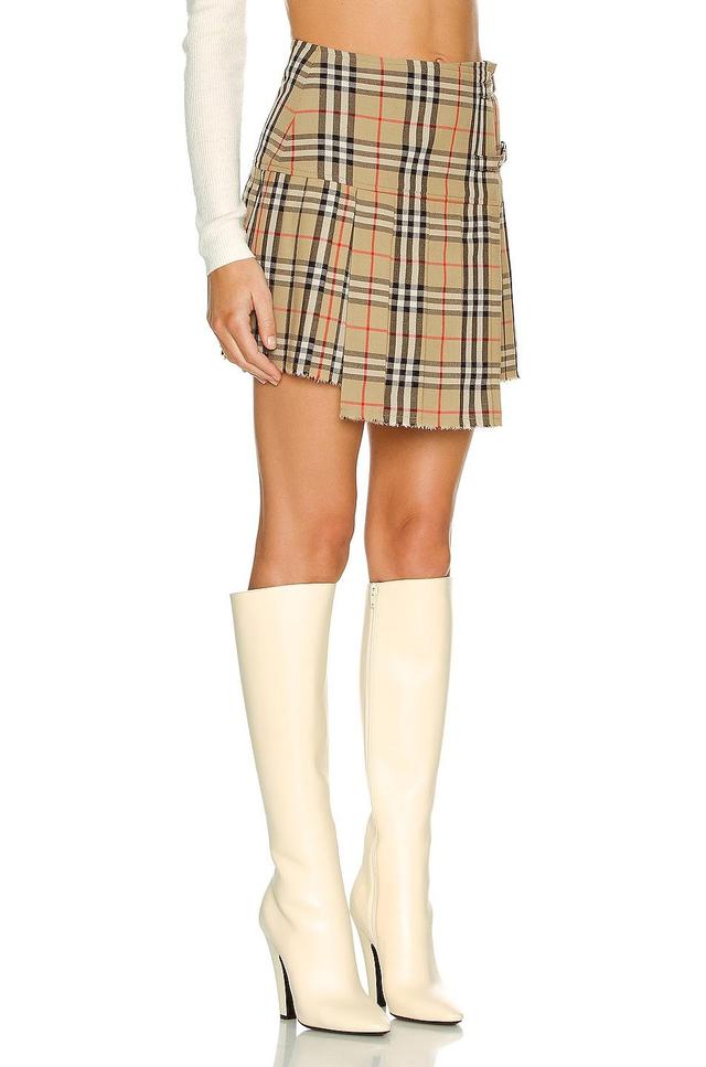 burberry Zoe Vintage Check Asymmetrical Wool Kilt Product Image