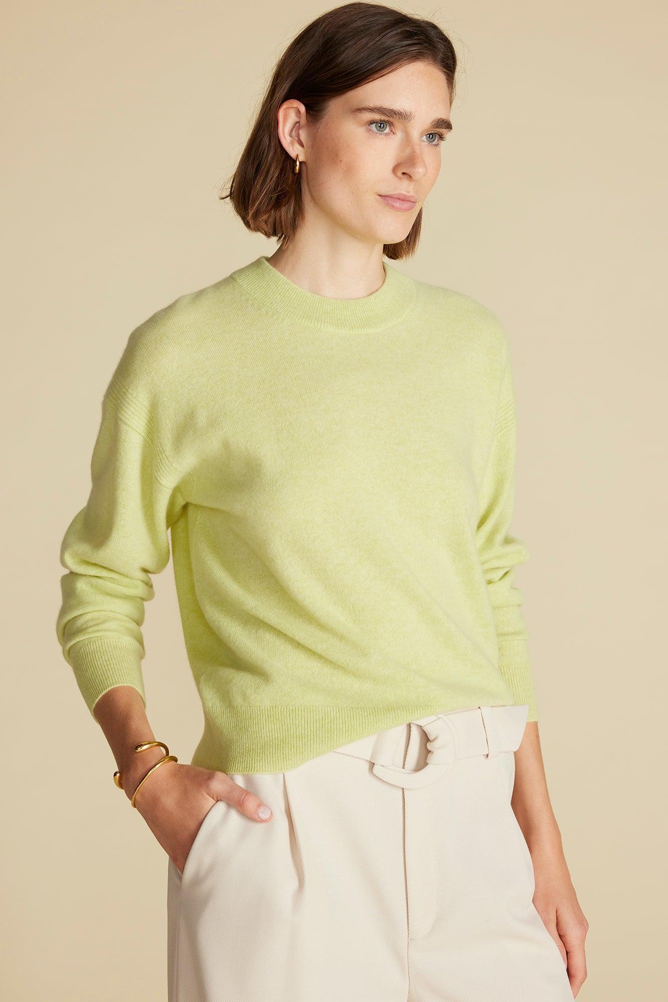 Pearl Cashmere Sweater - Melon Product Image