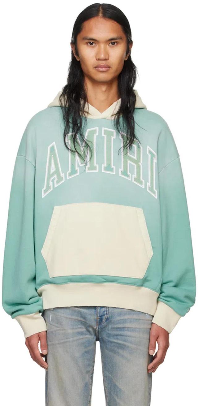 Blue '' Vintage Oversized Hoodie In Sea Blue Product Image