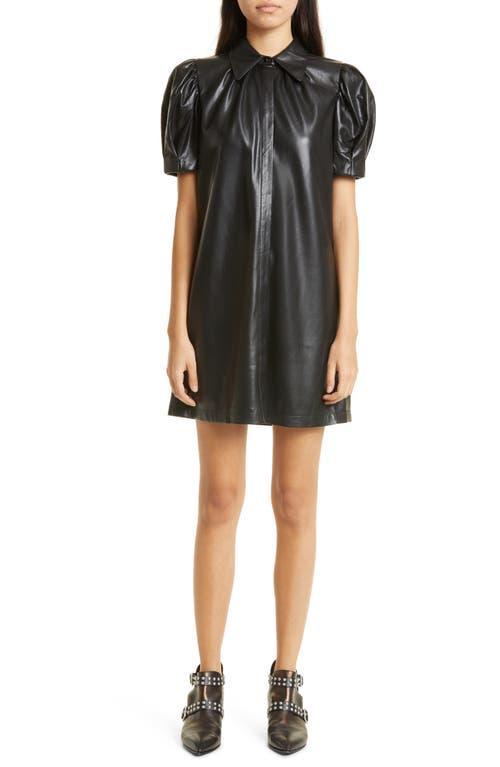 Alice + Olivia Jem Faux Leather Shift Dress Product Image