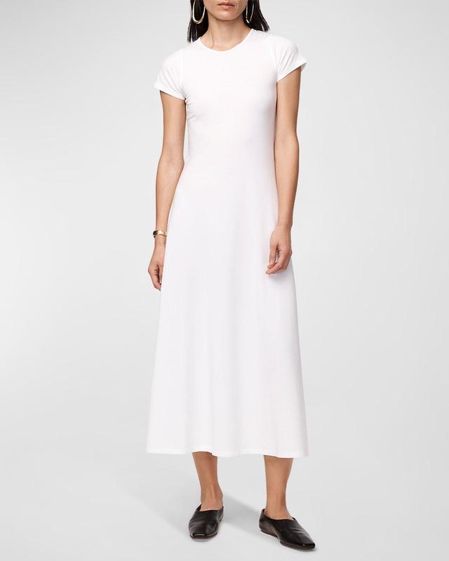 Womens Short-Sleeve Jersey Midi-Dress Product Image