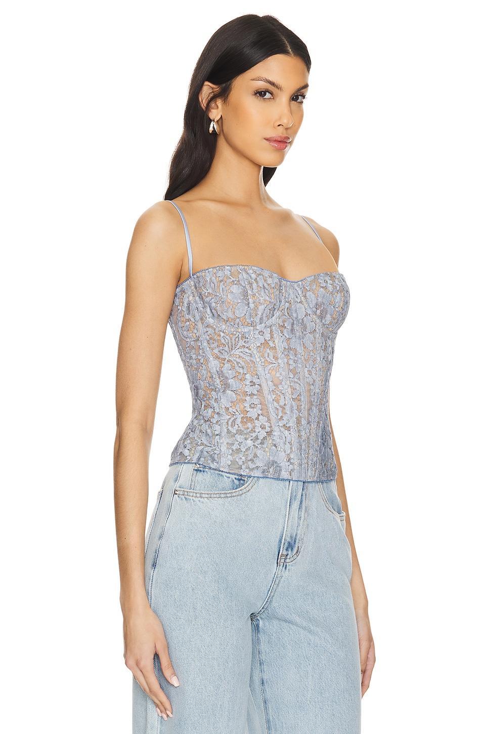 Lace Bustier Corset Top Rozie Corsets Product Image