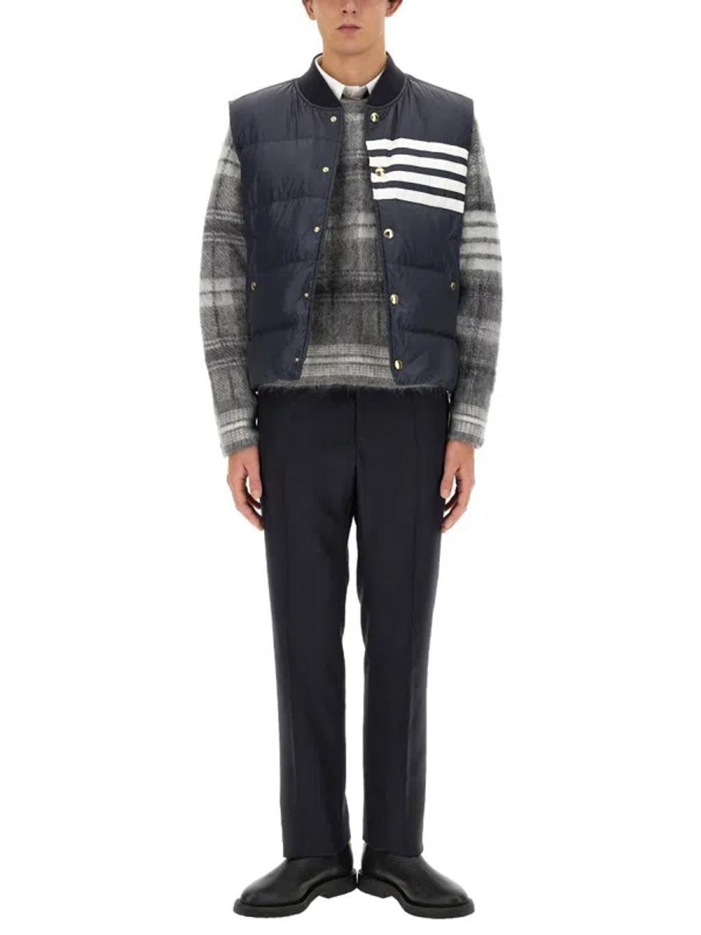 THOM BROWNE Down Jacket In Blue Product Image