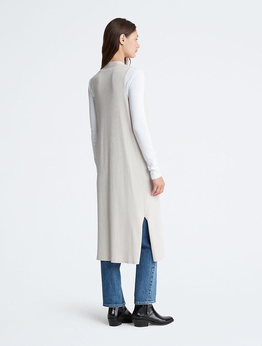 Sleeveless Duster Cardigan Product Image