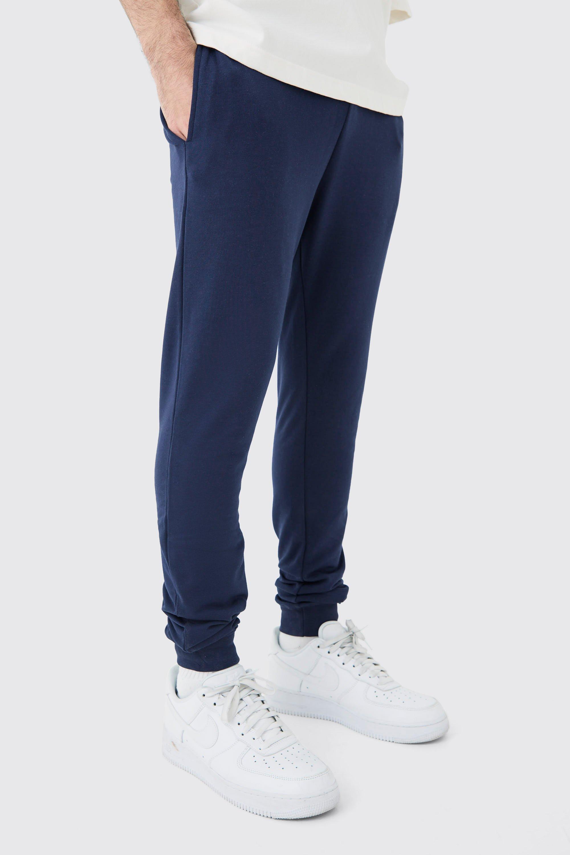 Mens Navy Basic Super Skinny Fit Jogger, Navy product image