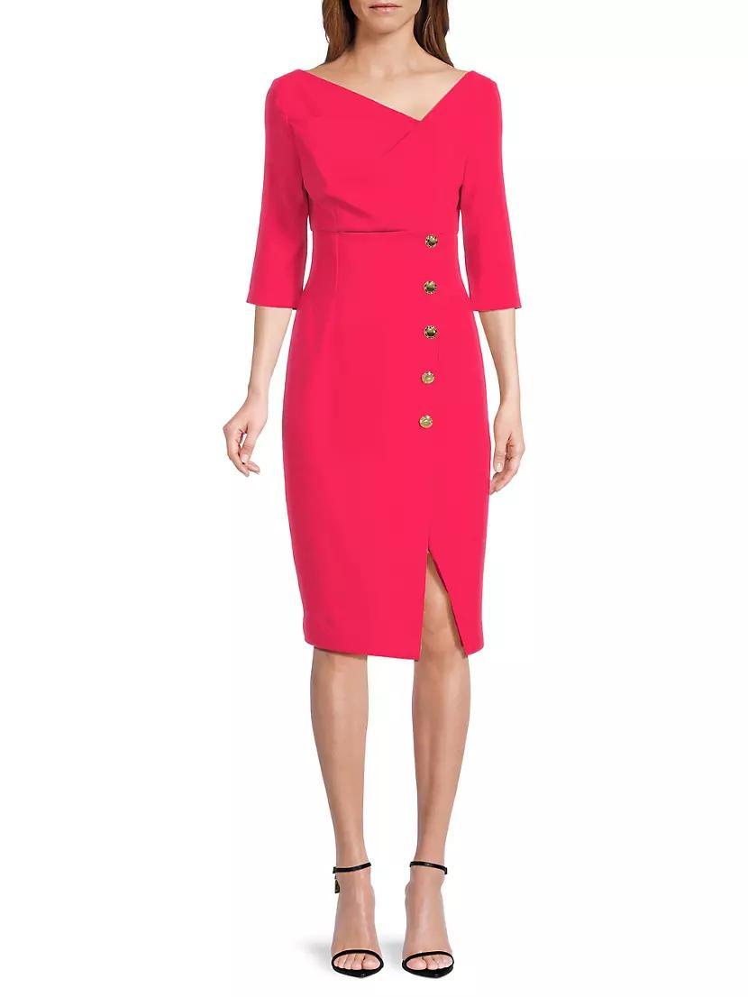 Womens Edeline Draped Sheath Dress Product Image