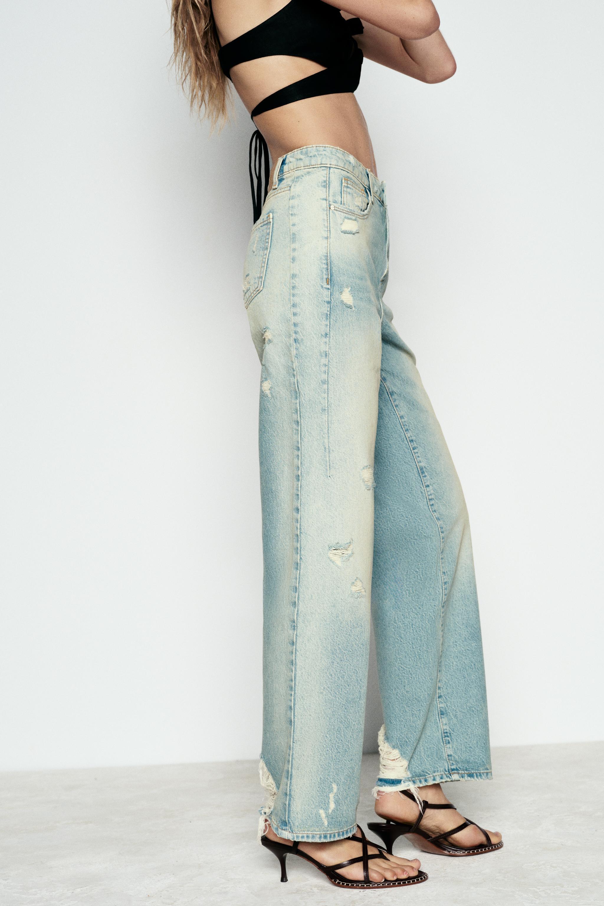 RIPPED MID-RISE Z1975 STRAIGHT LEG JEANS Product Image