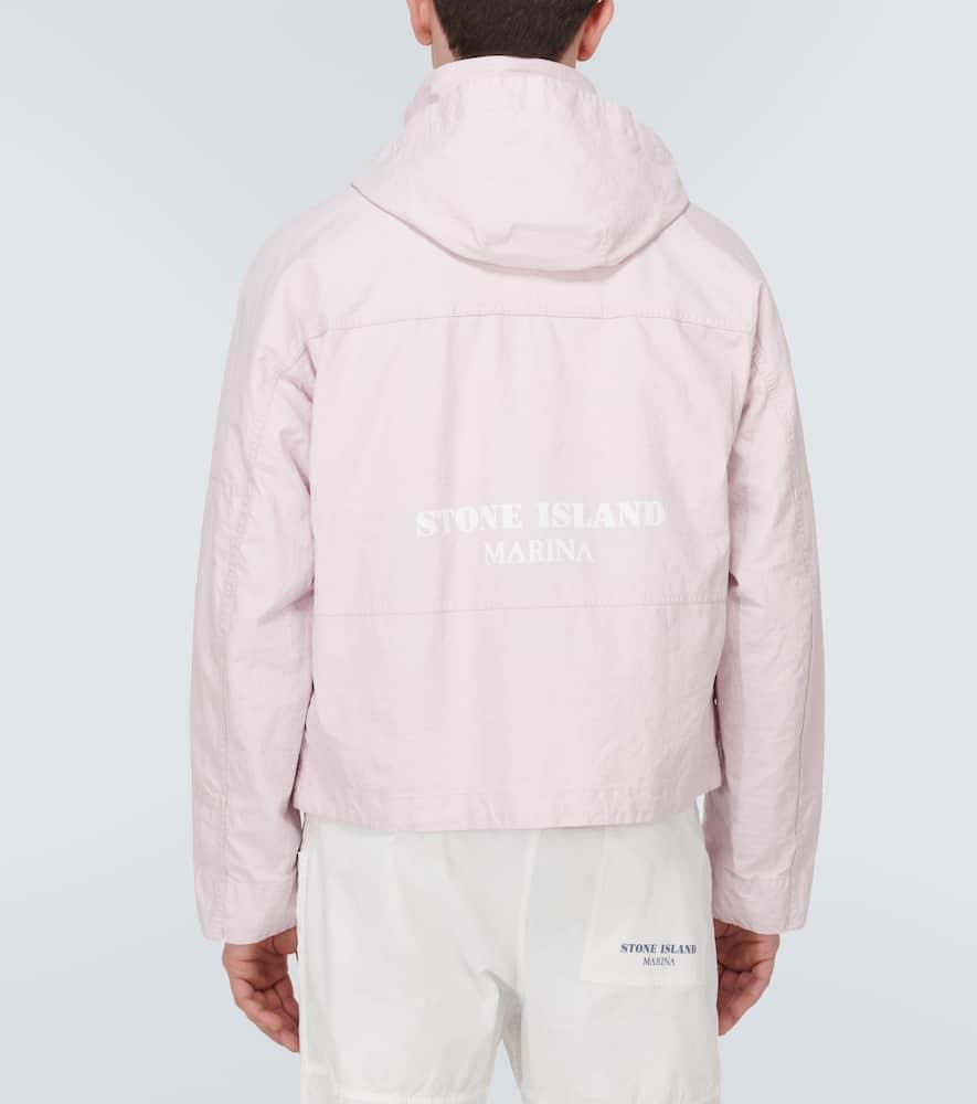 STONE ISLAND Marina Linen Canvas Jacket In Rose Product Image