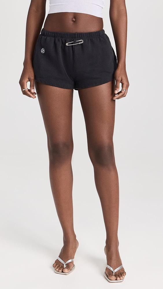 Sami Miro Vintage Mini Safety Pin Sweat Shorts | Shopbop Product Image