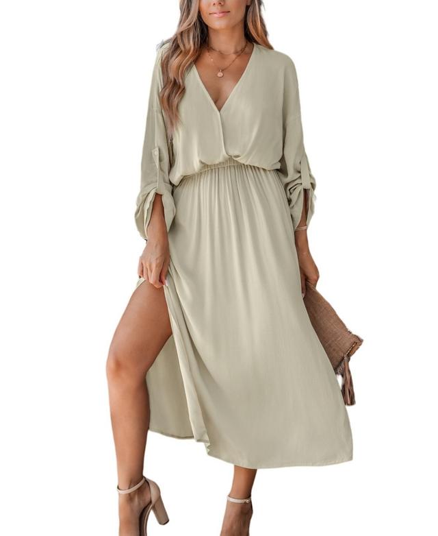 Cupshe Womens Breezy Bohemian Maxi Beach Dress - Beige Product Image