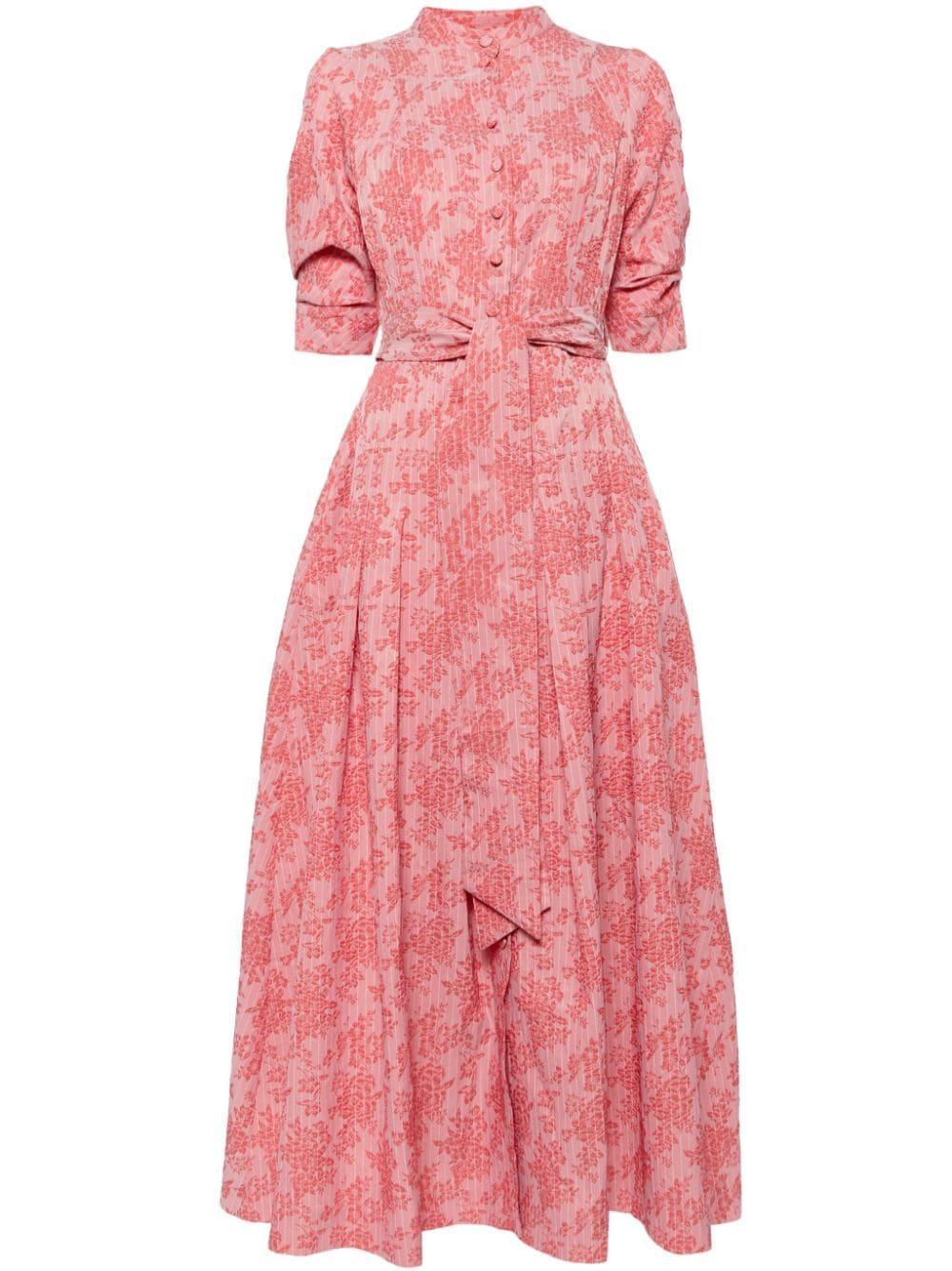 Vida floral-jacquard maxi dress Product Image