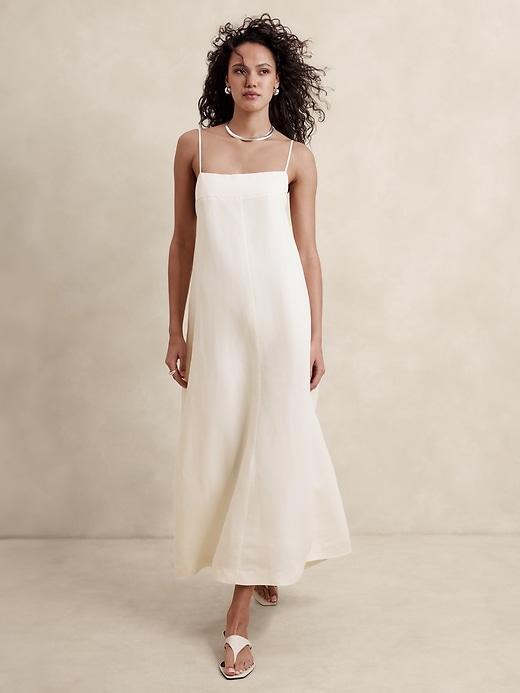 Silk-Linen Maxi Dress Product Image