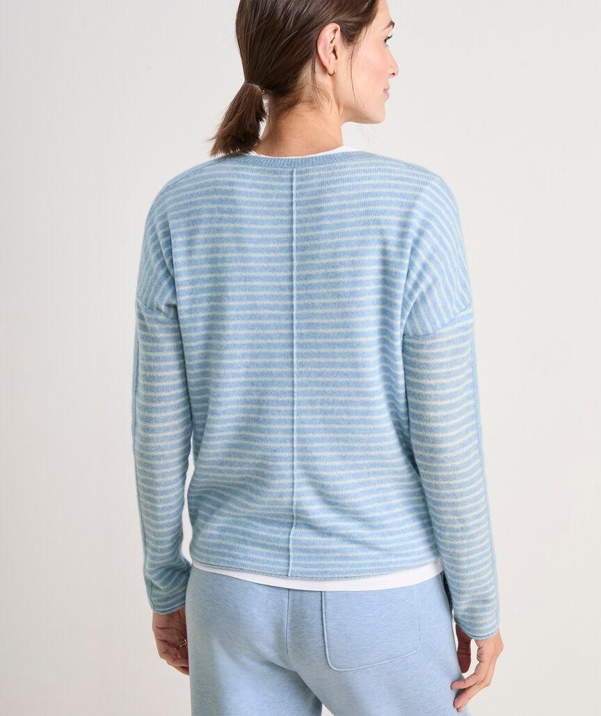 Seaspun Cashmere Striped Crew Sweater Product Image