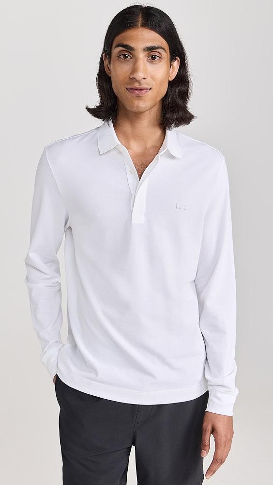 Lacoste Long Sleeve Stretch Cotton Paris Polo | Shopbop Product Image