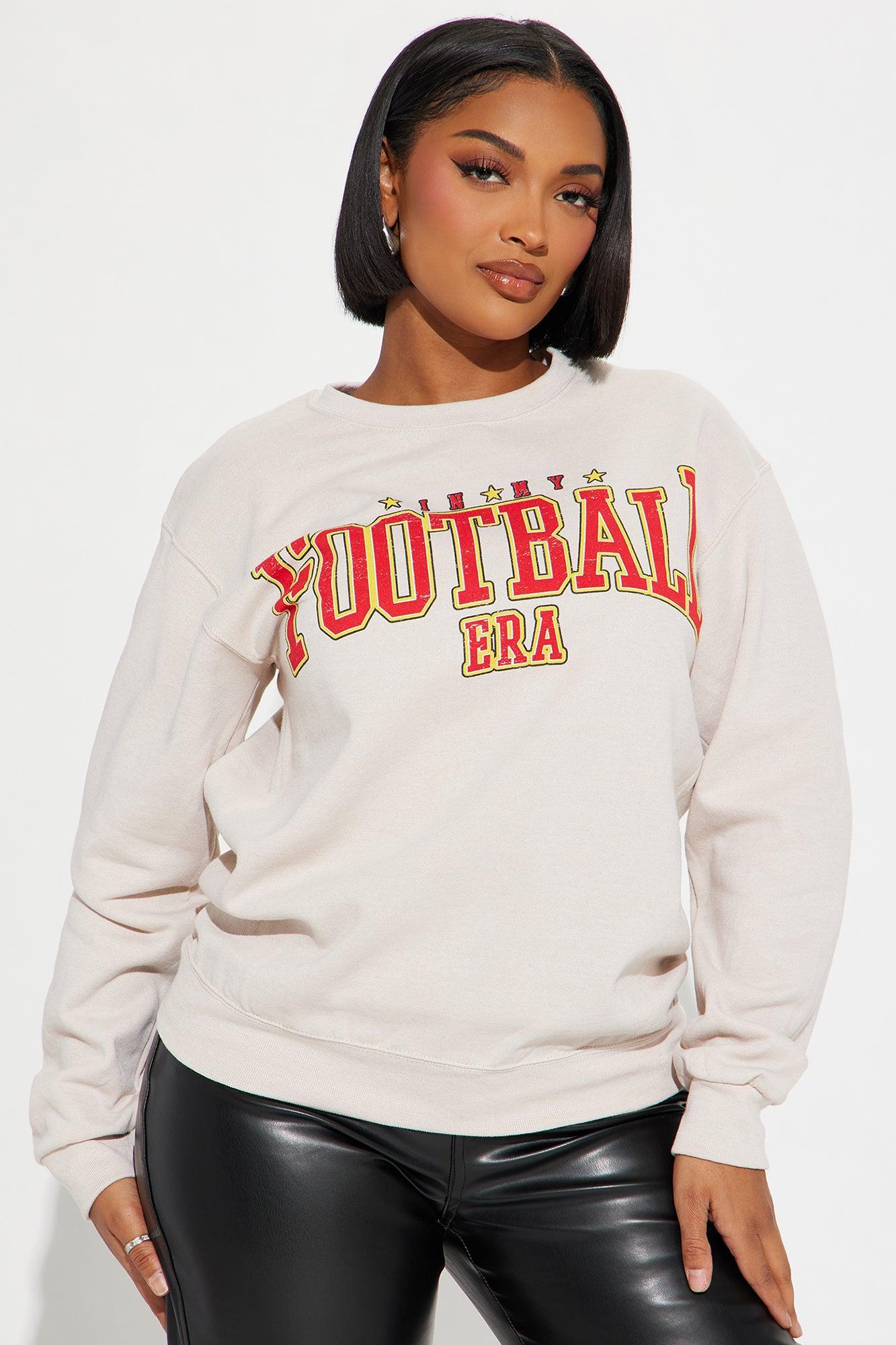 In My Football Era Sweatshirt - Beige Product Image