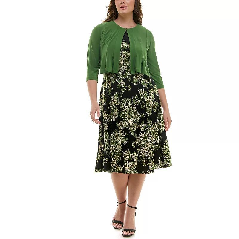 Womens Danny & Nicole 2-pc. Cardigan & Dress Set Product Image