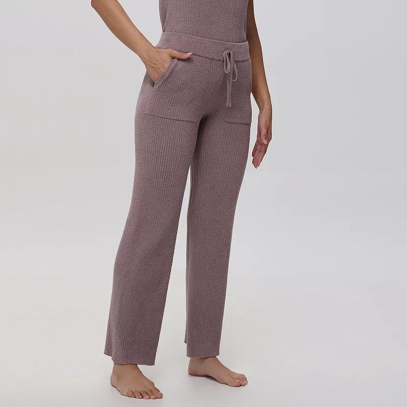 Womens Adyson Parker Ribbed Wide Leg Pajama Pants Product Image