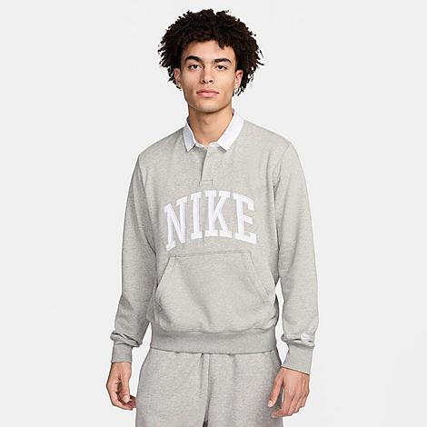 Nike Men's Club Fleece Long-Sleeve Fleece Polo Product Image