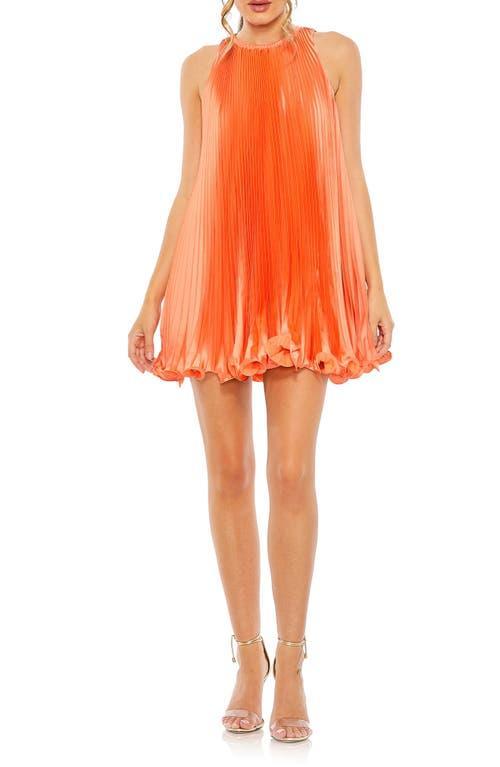 Womens Pleated Ruffled Minidress Product Image