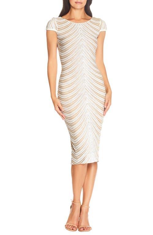 Dress the Population Marcella Sequin Stripe Cocktail Sheath Dress Product Image