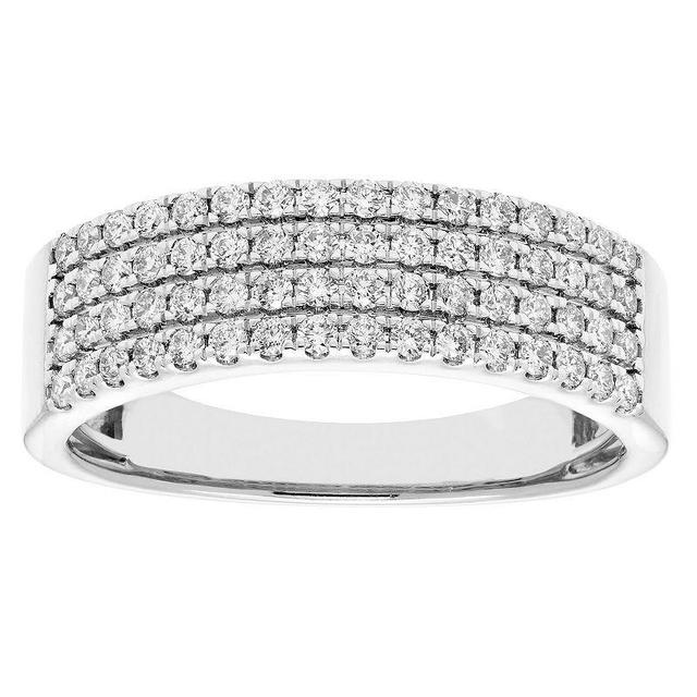 The Regal Collection IGL Certified 1/2 Carat T.W. Diamond Ring, Womens 14k White Gold Product Image