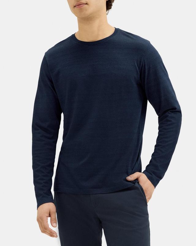 Relaxed Long-Sleeve Tee in Cotton-Modal Product Image