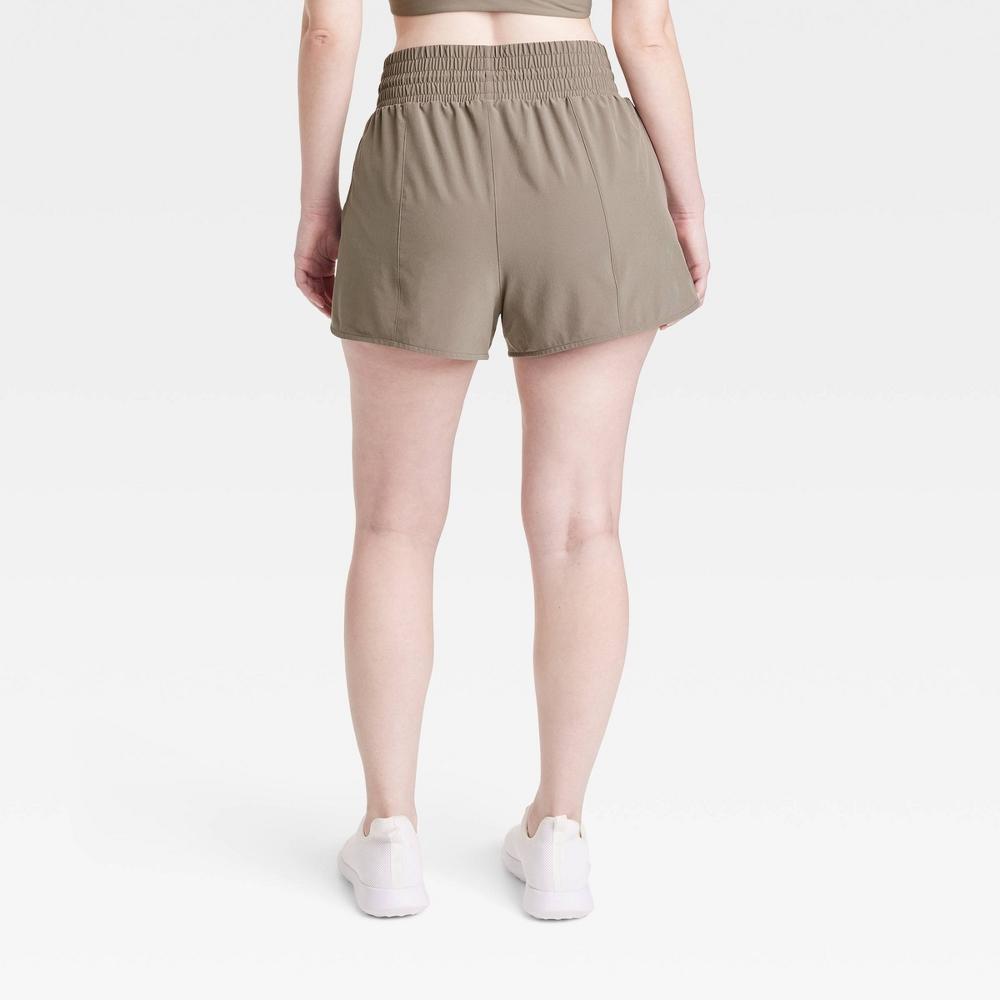 Womens Active Light High-Rise Shorts 3 - All In Motion Taupe XL Product Image