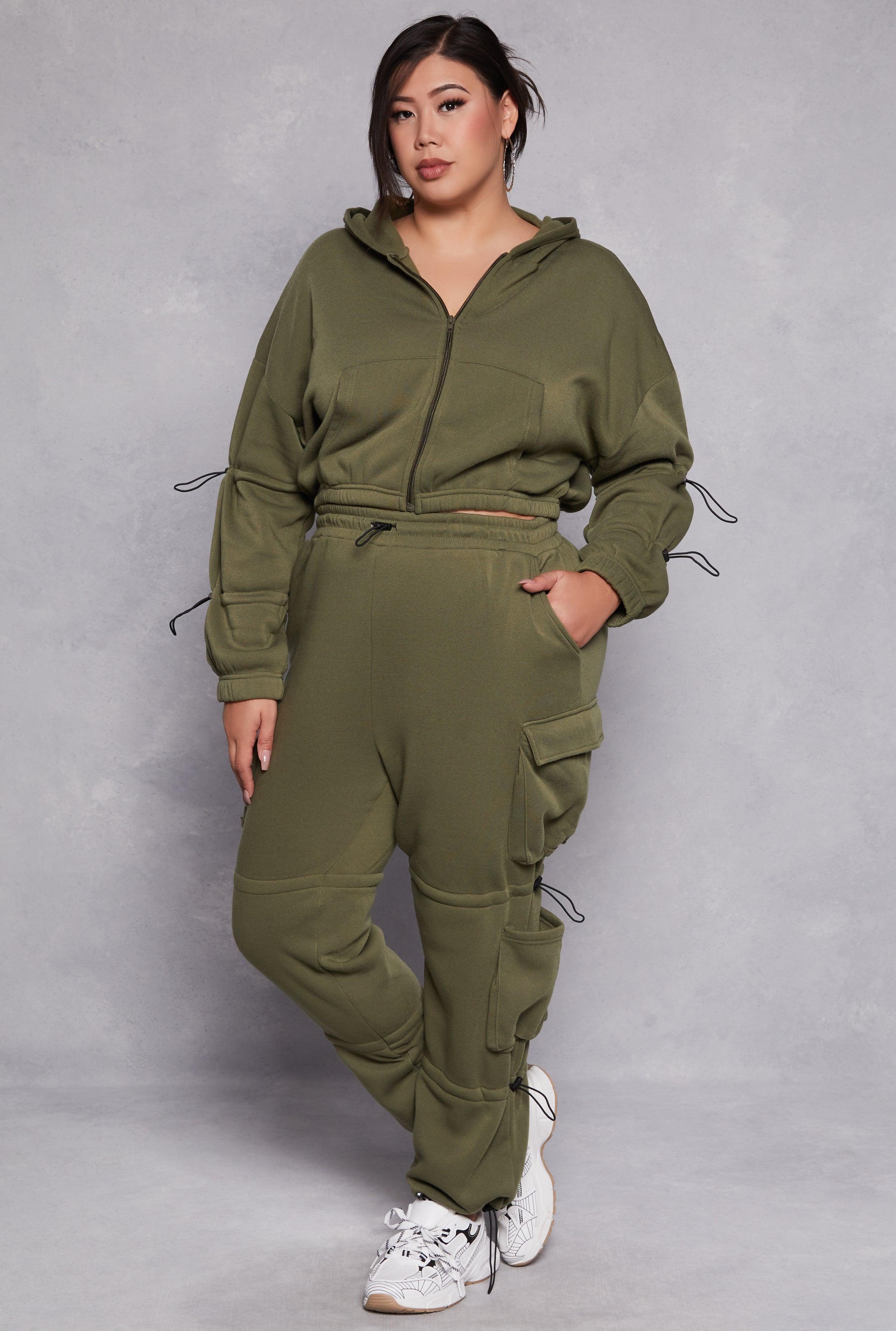 Womens Plus Size Toggle Drawstring Detail Sweatpants product image