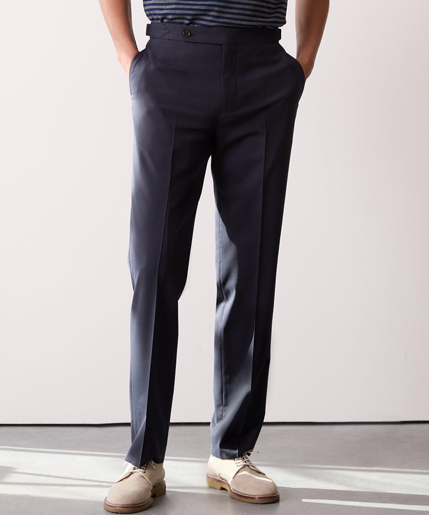 Italian Tropical Wool Side Tab Trouser Product Image