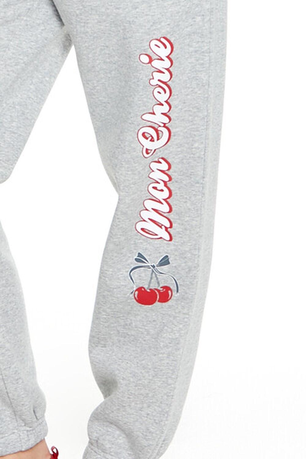 Mon Cherie Cherry Fleece Joggers | Forever 21 Product Image