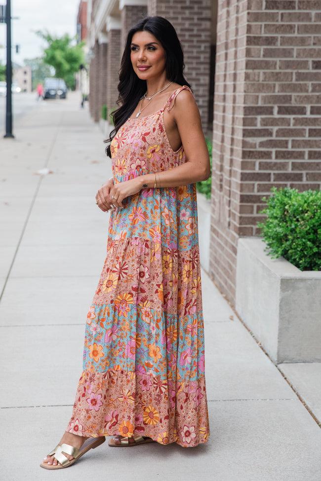 Enchanted To Meet You Multi Print Maxi Dress Product Image