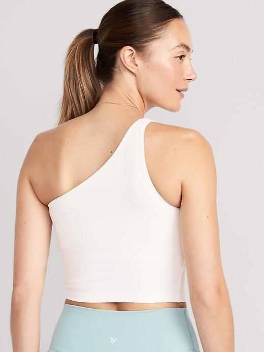 Light-Support PowerChill One-Shoulder Longline Sports Bra Product Image