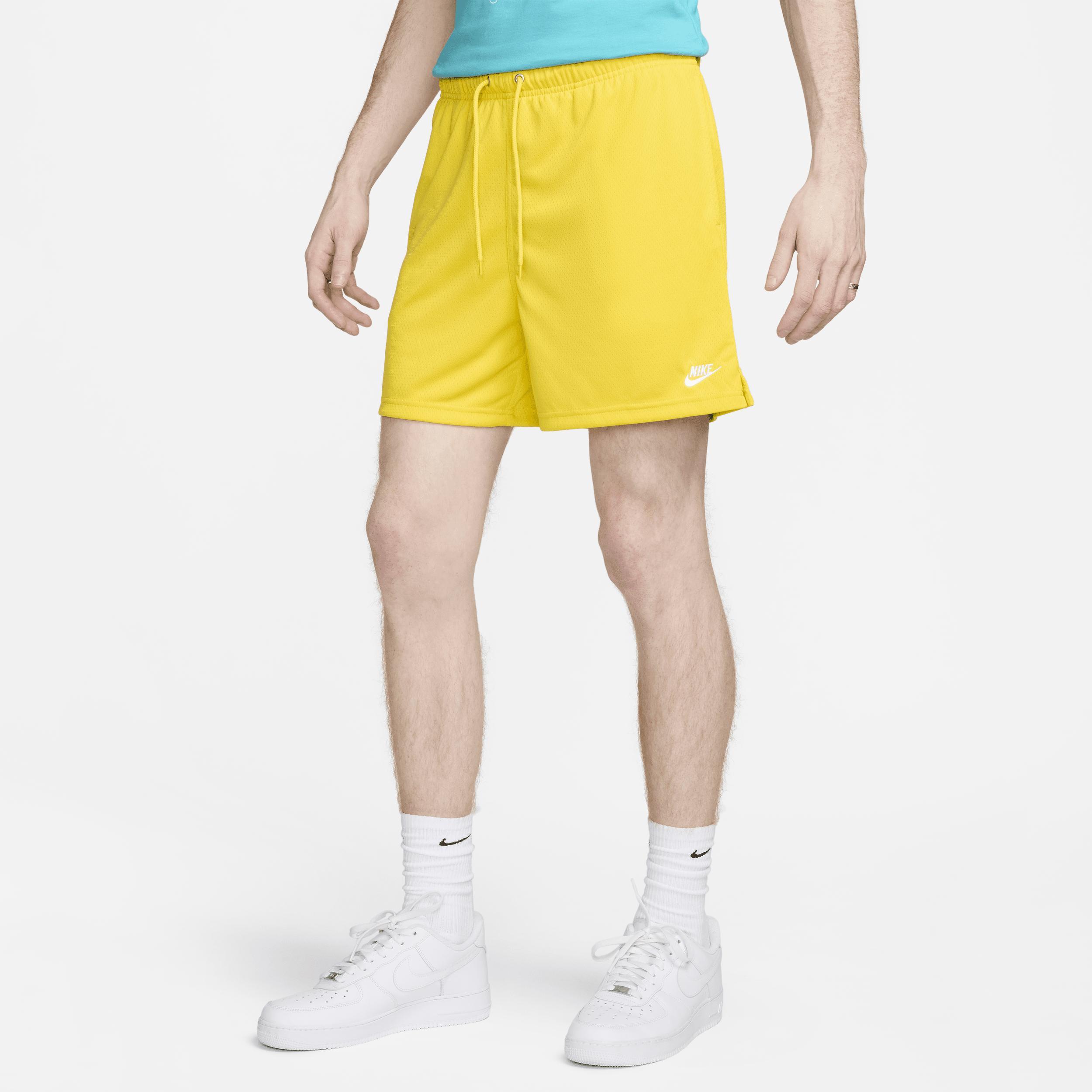 Nike Mens Club Flow Mesh Shorts - White/Lightening Product Image