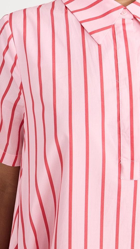 English Factory Stripe A-line Shirt Dress | Shopbop Product Image