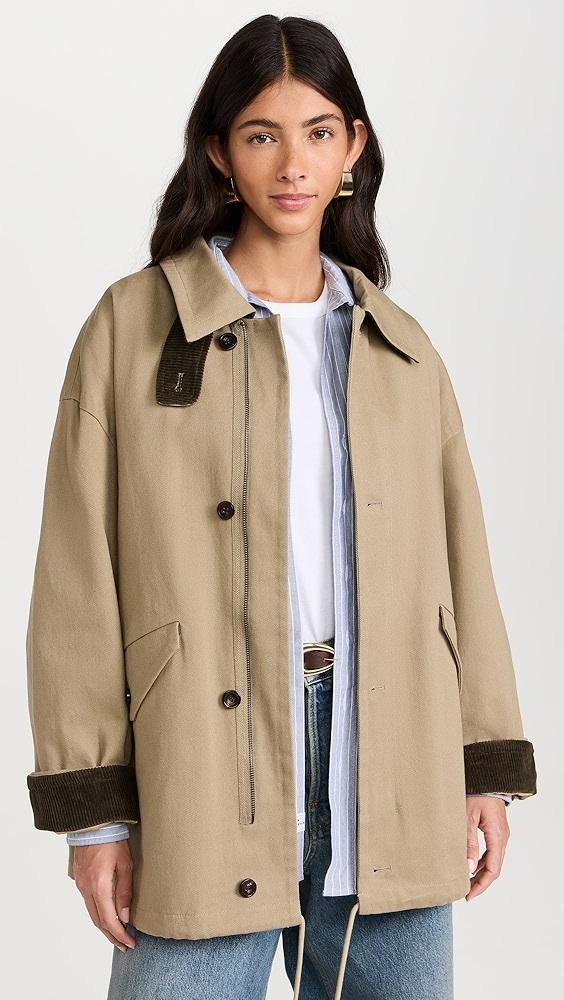 Pixie Market Contrast Corduroy Country Barn Jacket | Shopbop Product Image