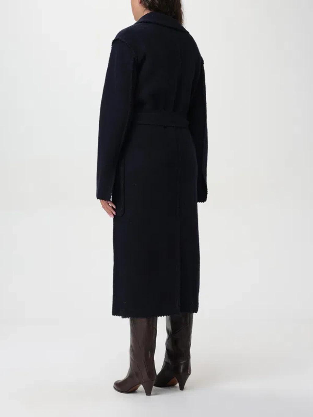 MAX MARA Coat Woman Blue Women Product Image