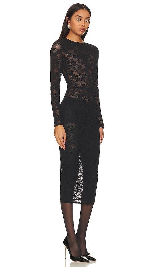 fleur du mal Le Stretch Multifit Lace Long Sleeve Dress Product Image