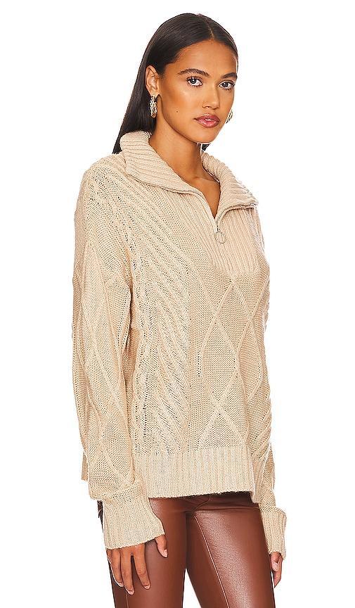 SNDYS Jax Knit Sweater in Cream. Size L, M, S, XL, XS, XXS. Product Image