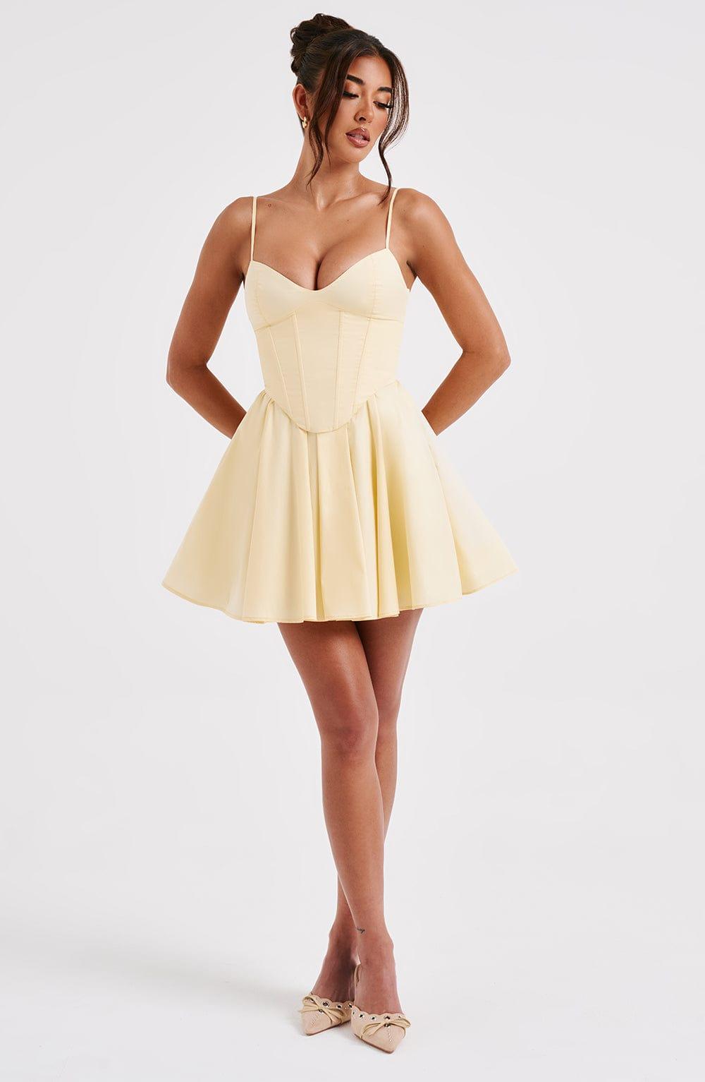 Analeigh Mini Dress - Lemon Product Image