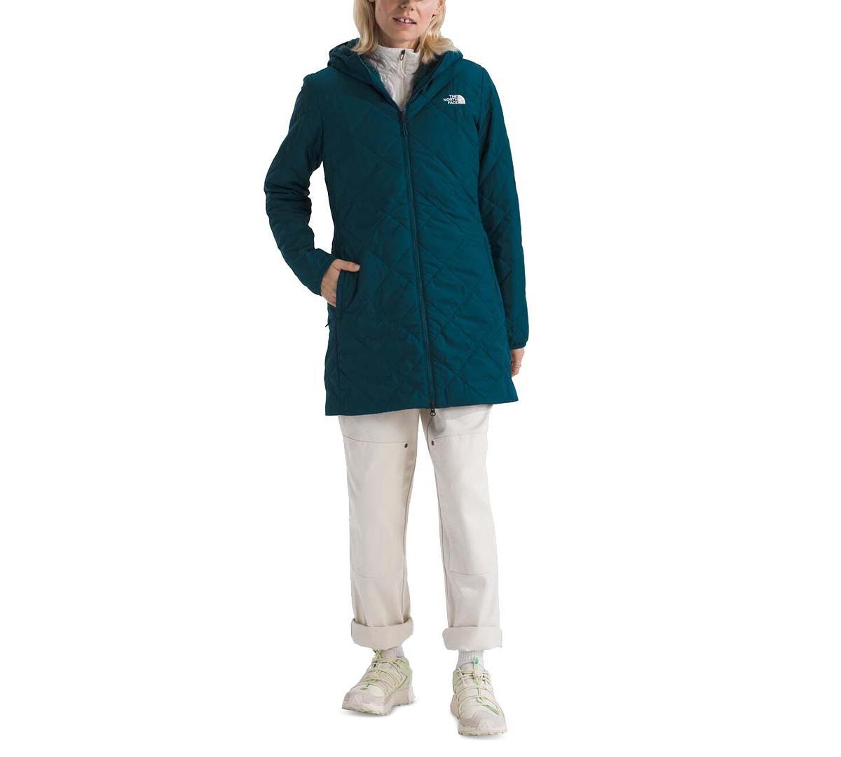 The North Face Womens Shady Glade Insulated Fleece Lined Stand Collar Long Sleeve Quilted Jacket Product Image