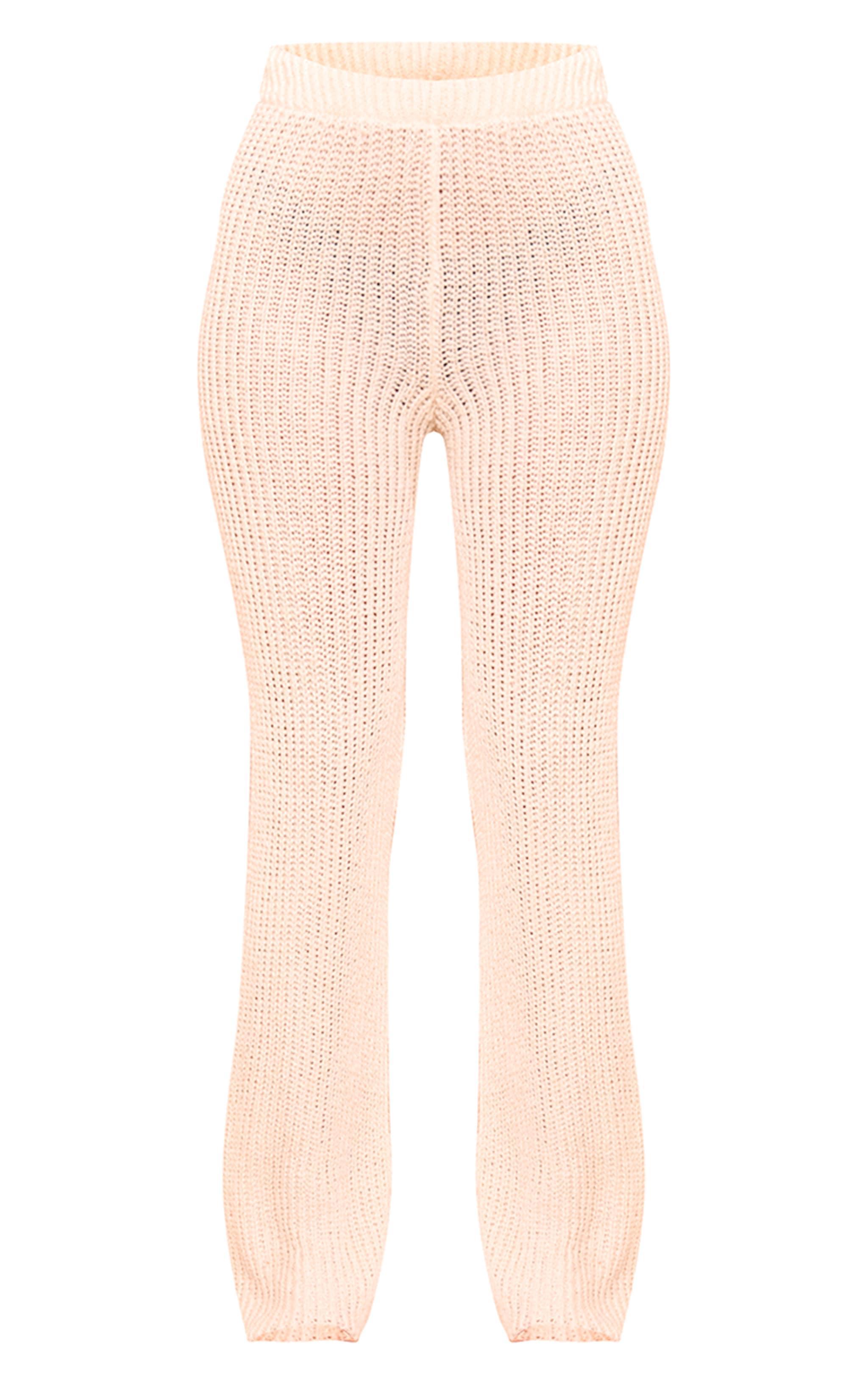 Tall Cream Knit Flares Product Image