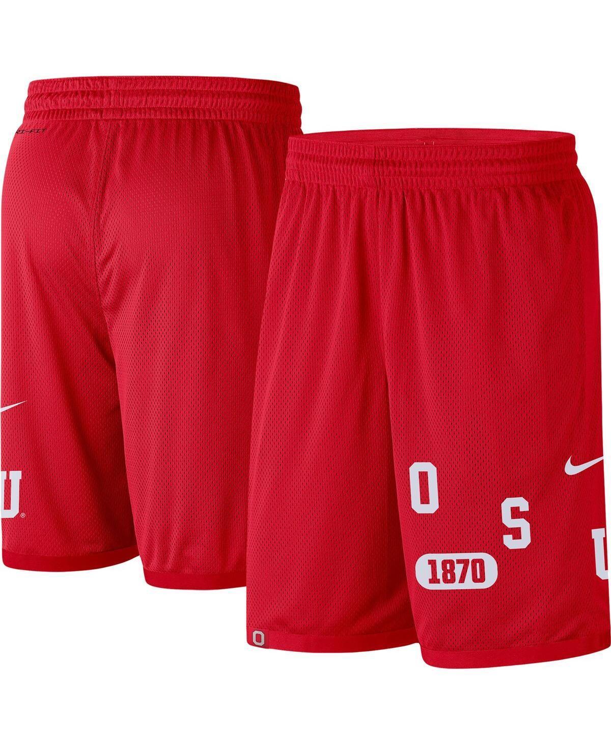 Mens Nike Scarlet Ohio State Buckeyes Wordmark Performance Shorts Product Image