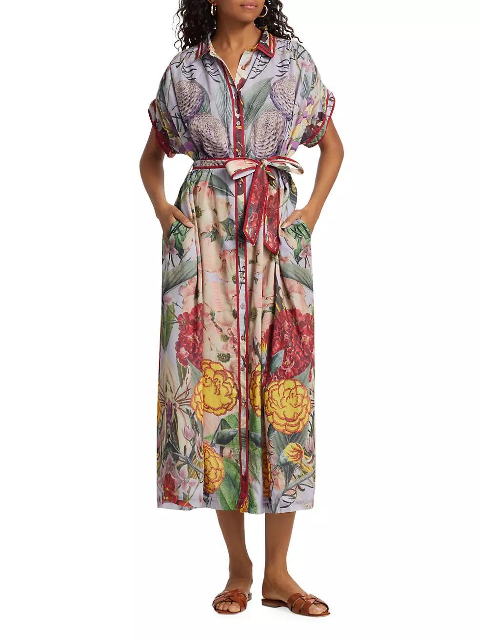 Valerie Cotton Floral Shirtdress Product Image