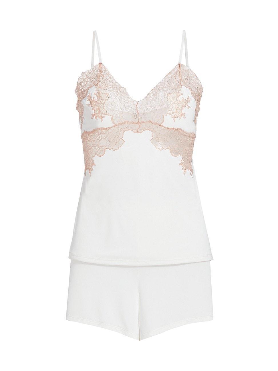 Womens Enchant Lace Camisole Short Set Product Image