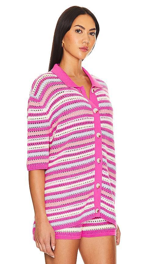 Lovers and Friends Lucia Cardigan in Pink. - size XS (also in L, M, S) Product Image